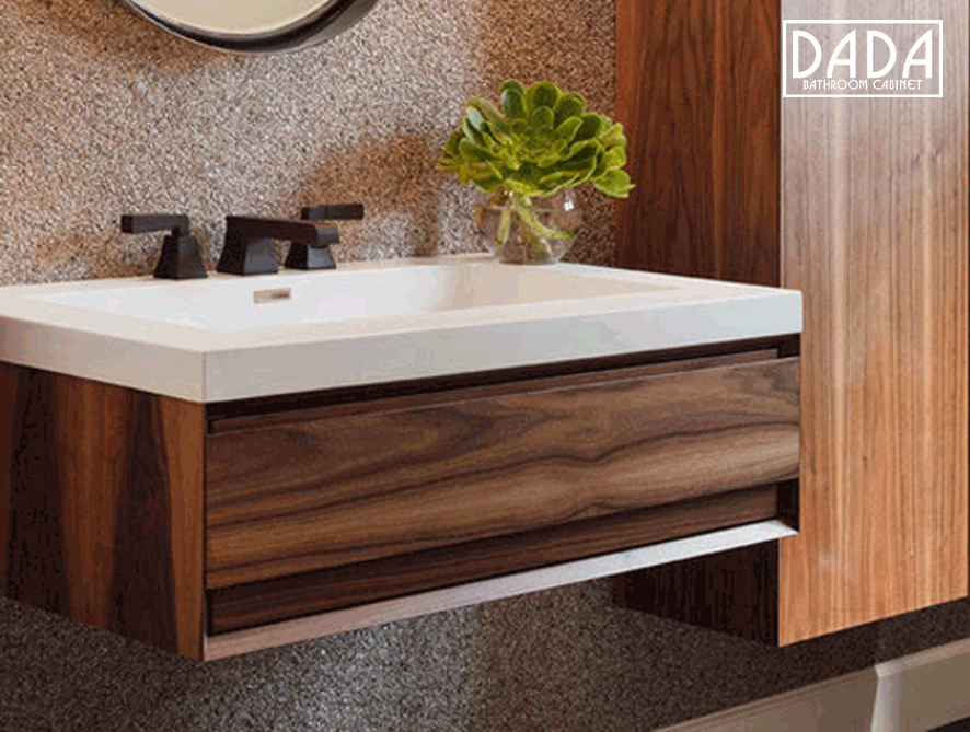 Tủ chậu lavabo gỗ đảm bảo sự gọn gàng ngăn nắp cho không gian nhà tắm